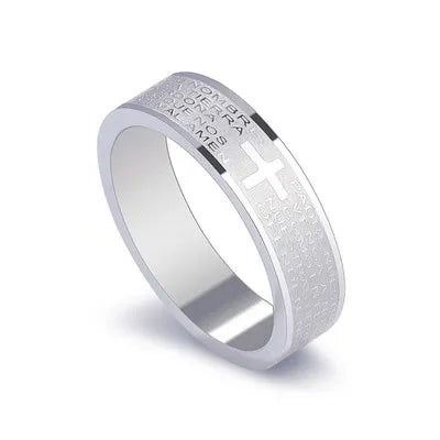 STAINLESS STEEL BIBLE RING