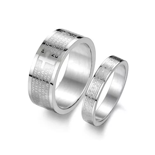 STAINLESS STEEL BIBLE RING